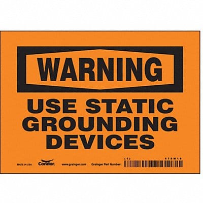 Safety Sign 5 in x 7 in Vinyl