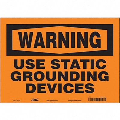 Safety Sign 10 in x 14 in Vinyl