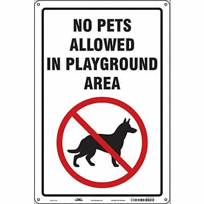 Safety Sign 18 in x 12 in Polyethylene