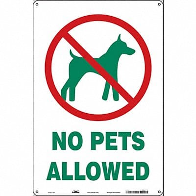 Safety Sign 18 in x 12 in Aluminum