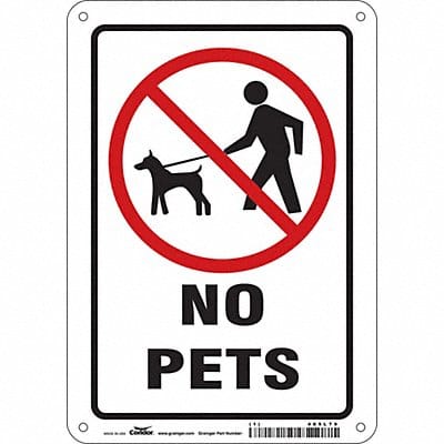 Safety Sign 10 in x 7 in Aluminum