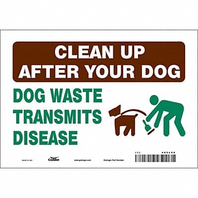 Safety Sign 7 in x 10 in Vinyl