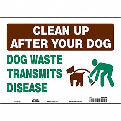 Safety Sign 10 in x 14 in Vinyl