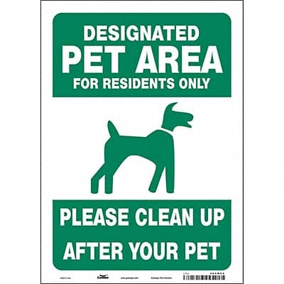 Safety Sign 14 in x 10 in Vinyl