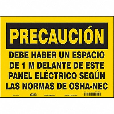 Safety Sign 10 in x 14 in Vinyl