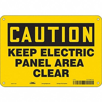 Safety Sign 7 in x 10 in Aluminum