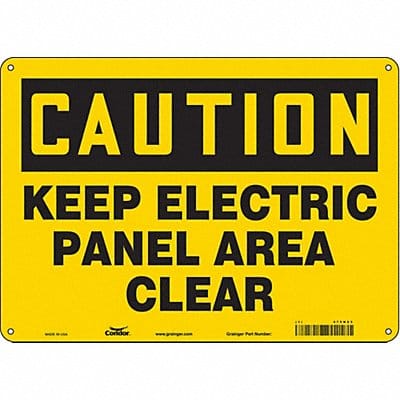 Safety Sign 10 inx14 in Aluminum