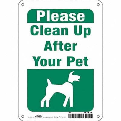 Safety Sign 10 in x 7 in Aluminum