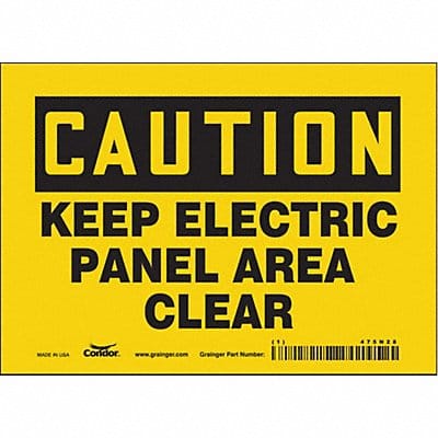 Safety Sign 5 inx7 in Vinyl