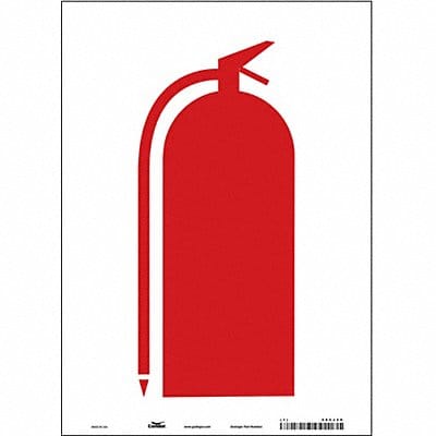 Safety Sign 14 in x 10 in Vinyl