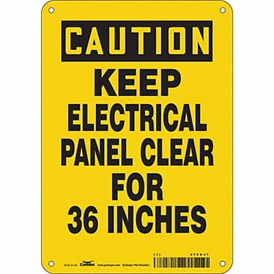 Safety Sign 10 inx7 in Aluminum