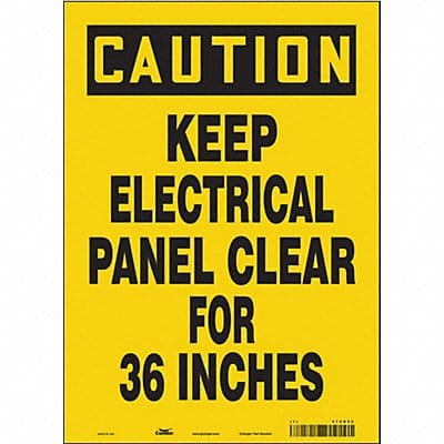 Safety Sign 14 inx10 in Vinyl