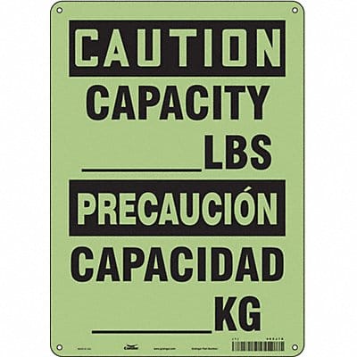 Safety Sign 14 inx10 in Polyethylene