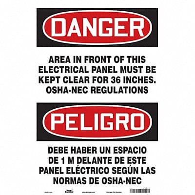 Safety Sign 20 inx14 in Vinyl