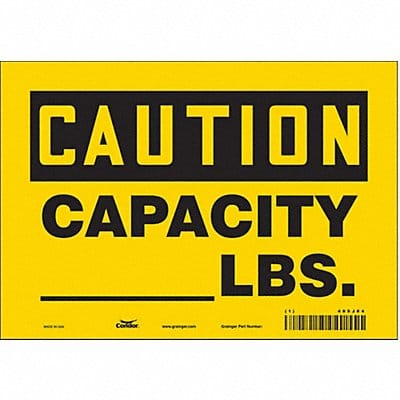 Safety Sign 7 inx10 in Vinyl