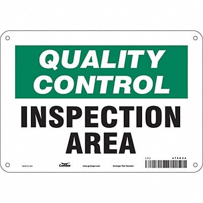 Safety Sign 7 in x 10 in Polyethylene