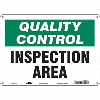 Safety Sign 10 inx14 in Polyethylene