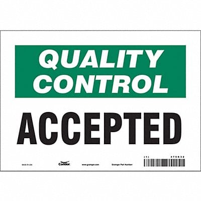 Safety Sign 7 in x 10 in Vinyl