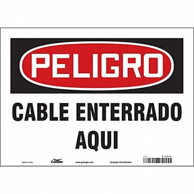 Safety Sign 10 in x 14 in Vinyl