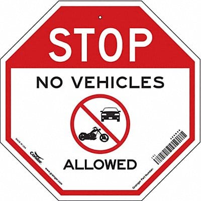 Safety Sign 18 inx18 in Aluminum