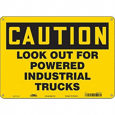 Safety Sign 10 inx14 in Aluminum