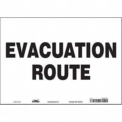 Safety Sign 10 in x 14 in Vinyl