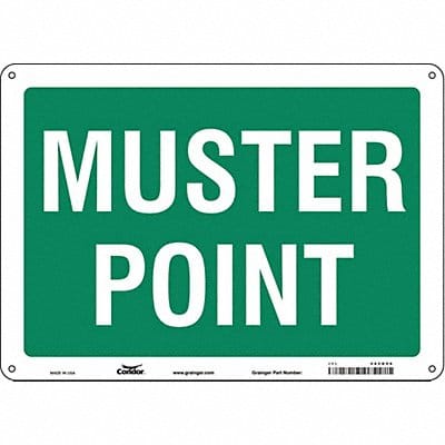 Safety Sign 10 in x 14 in Aluminum