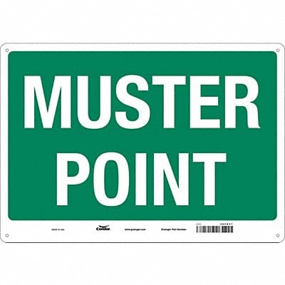 Safety Sign 14 in x 20 in Aluminum