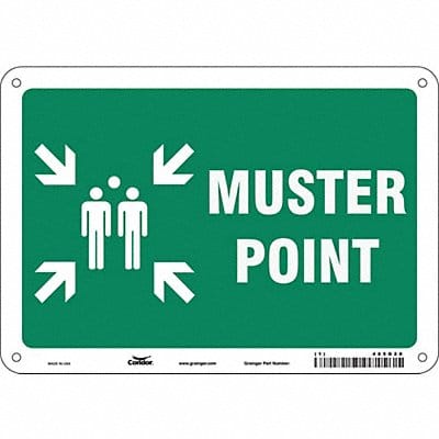 Safety Sign 7 in x 10 in Aluminum