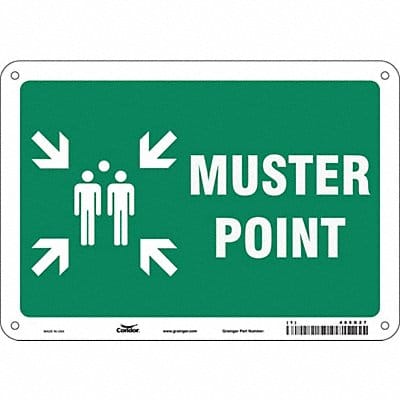 Safety Sign 7 in x 10 in Polyethylene