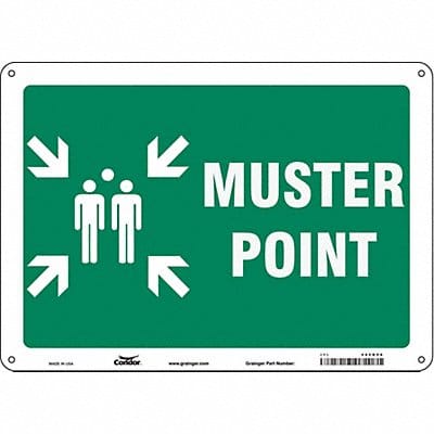 Safety Sign 10 in x 14 in Polyethylene