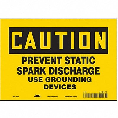 Safety Sign 7 in x 10 in Vinyl