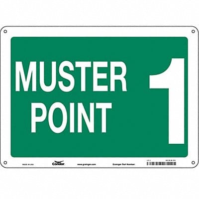 Safety Sign 10 in x 14 in Aluminum