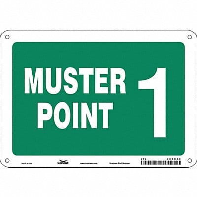 Safety Sign 7 in x 10 in Polyethylene