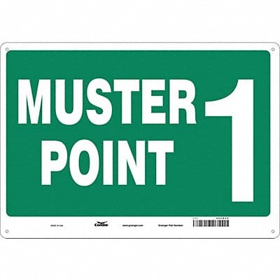 Safety Sign 14 in x 20 in Polyethylene