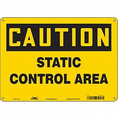 Safety Sign 10 in x 14 in Polyethylene