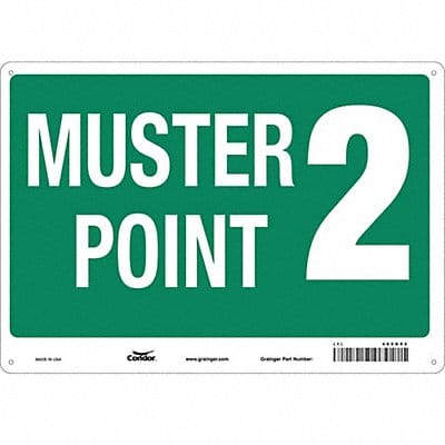 Safety Sign 14 in x 20 in Aluminum
