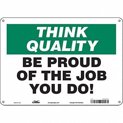 Safety Sign 10 inx14 in Aluminum