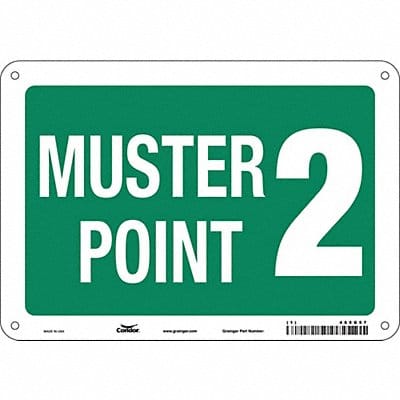 Safety Sign 7 in x 10 in Polyethylene