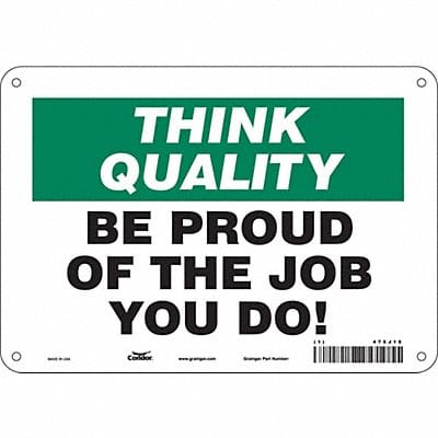 Safety Sign 7 inx10 in Polyethylene