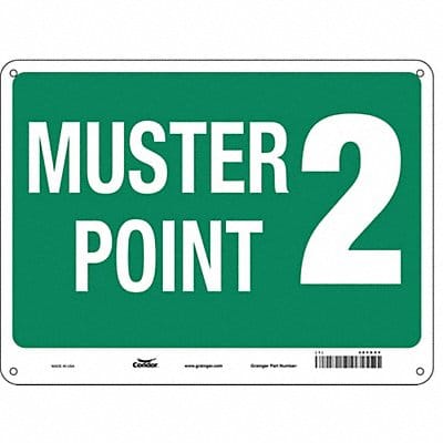 Safety Sign 18 in x 24 in Polyethylene