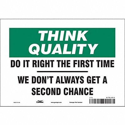 Safety Sign 7 inx10 in Vinyl