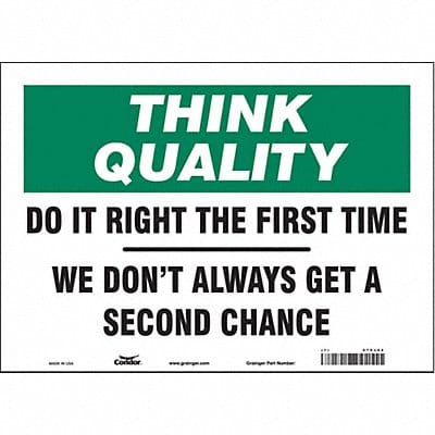 Safety Sign 10 inx14 in Vinyl