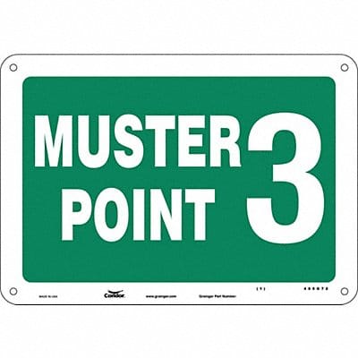 Safety Sign 7 in x 10 in Polyethylene