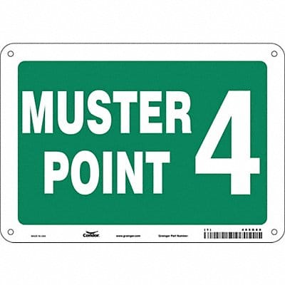 Safety Sign 7 in x 10 in Aluminum