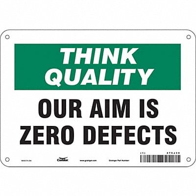 Safety Sign 7 inx10 in Polyethylene