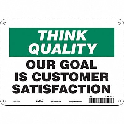 Safety Sign 7 inx10 in Polyethylene