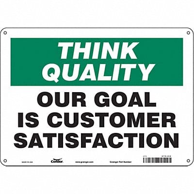 Safety Sign 10 inx14 in Polyethylene