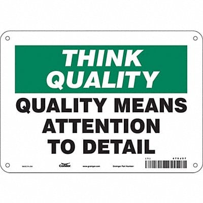 Safety Sign 7 in x 10 in Polyethylene