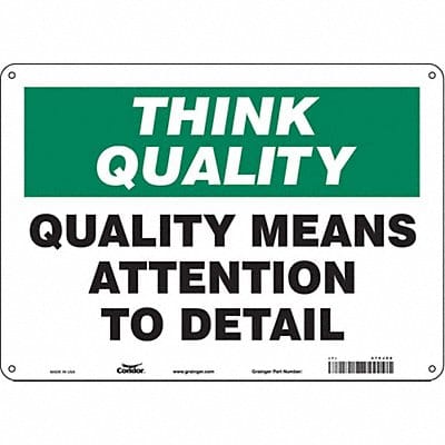 Safety Sign 10 inx14 in Polyethylene